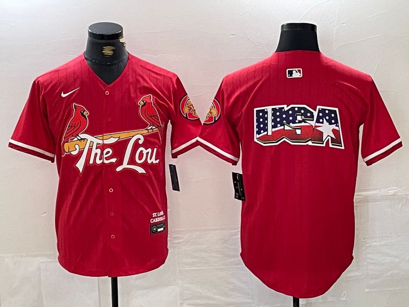 Men St.Louis Cardinals Blank Red City Edition 2024 Nike MLB Jersey style 4